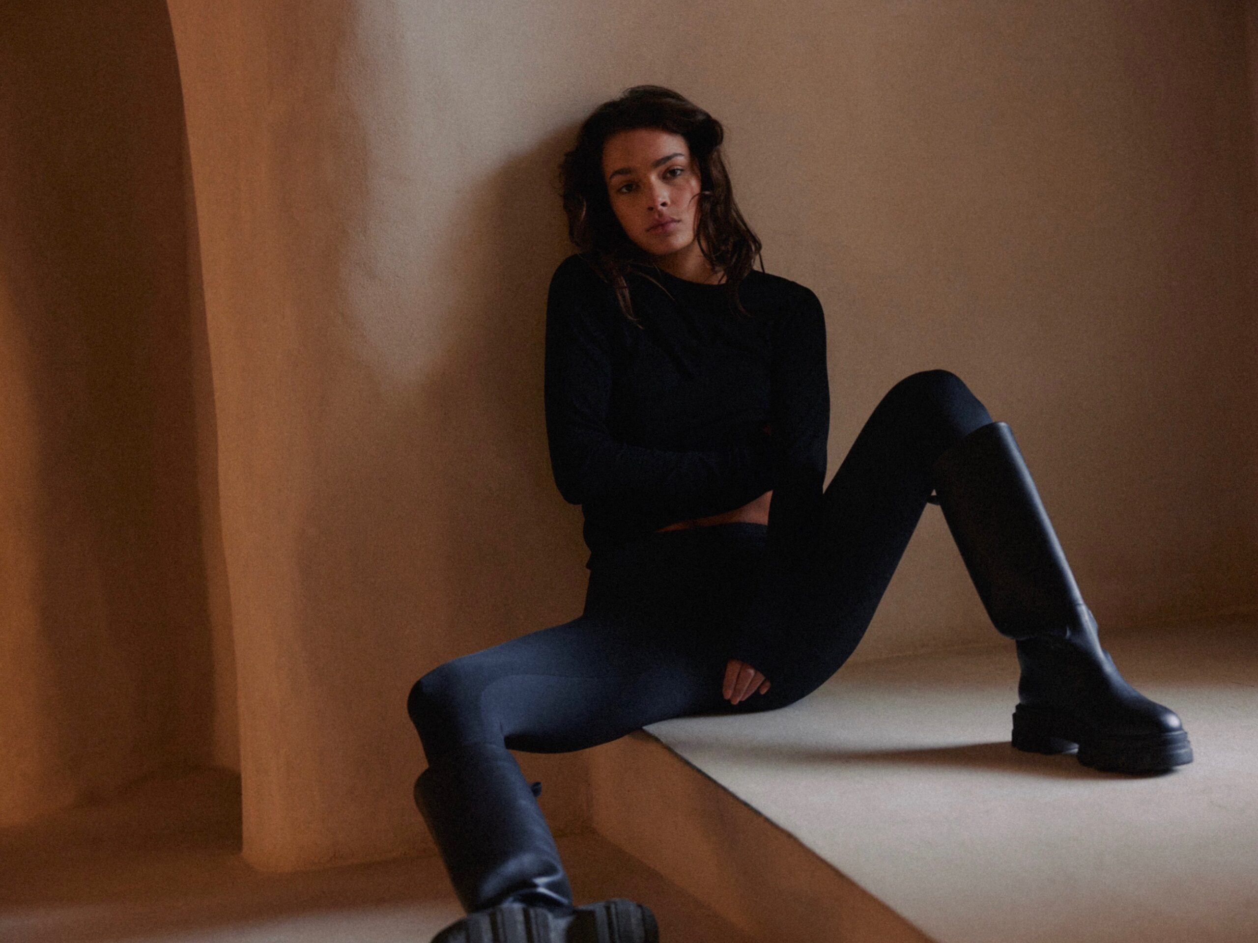 longsleeve LIGHT RIB black
