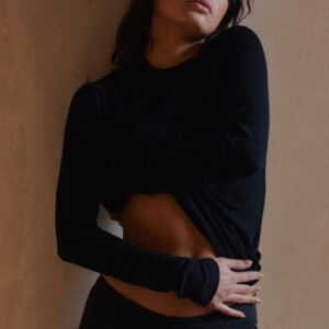 longsleeve LIGHT RIB black