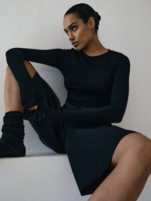 longsleeve slim fit SOUPLE black