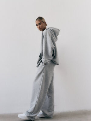 spodnie dresowe z wysokim stanem LE PUMP grey