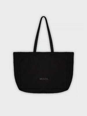 Czarna torba typu shopper bag