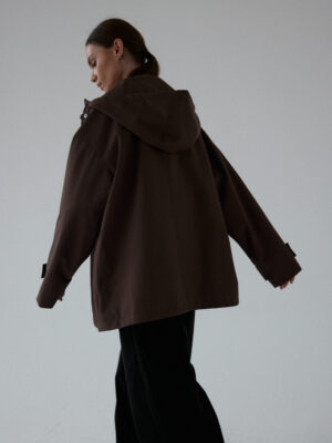 wodoodporna kurtka typu parka JULS cocoa brown