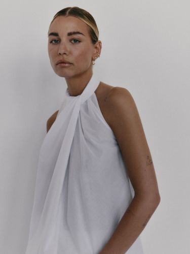 koszula bez rękawów monges off white